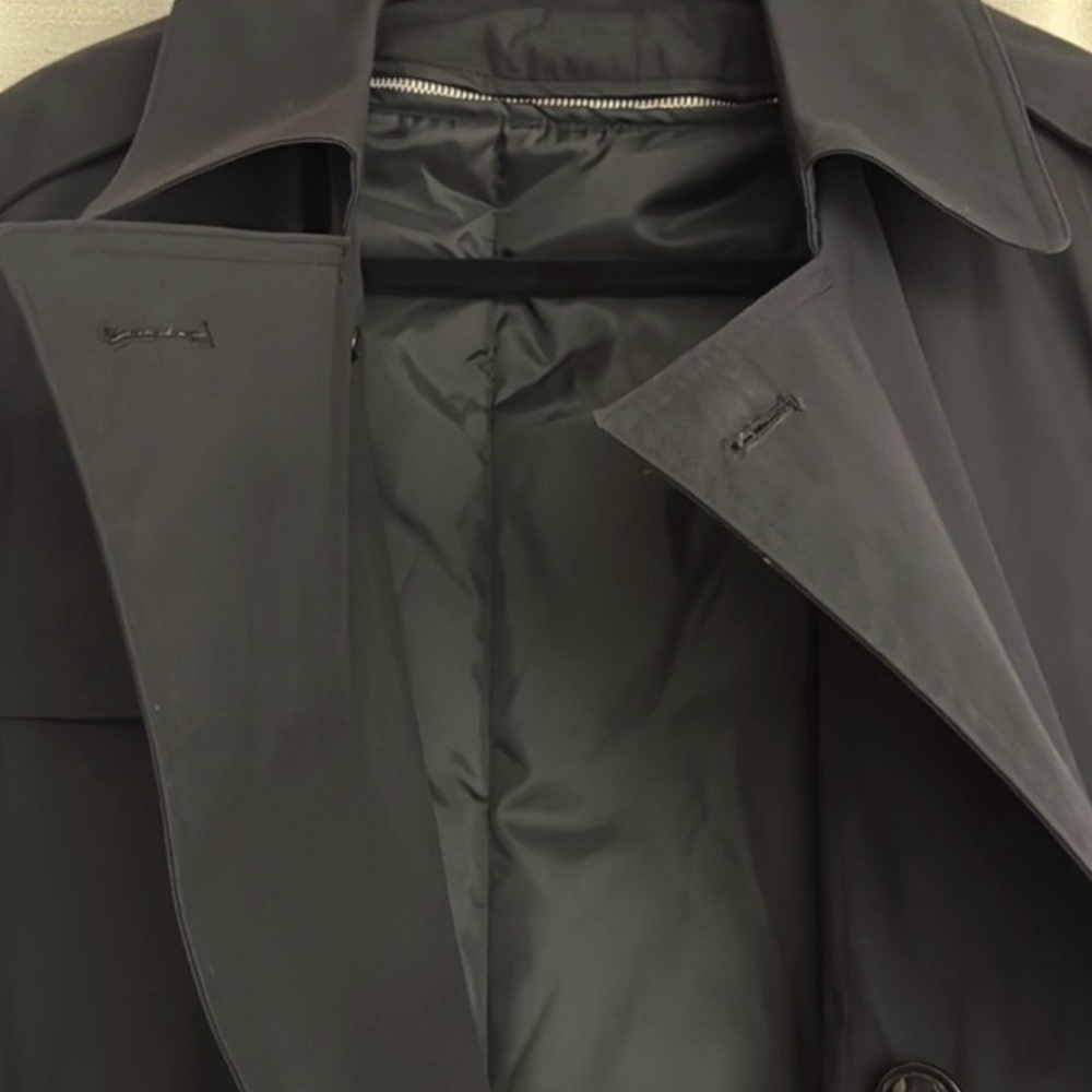 Garrison Collection All Weather Army Coat 38S DLA Military Trench Black - Picture 9 of 11